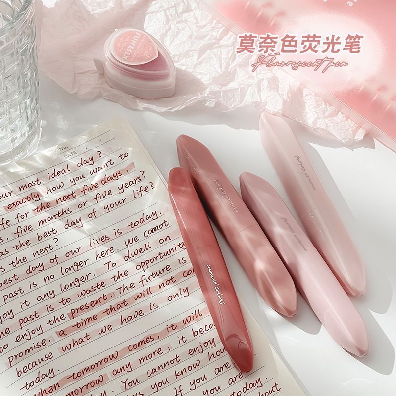4Pcs Morandi Gradient Dual Tip - Pastel Highlighter Set Double Ended 评论和价格